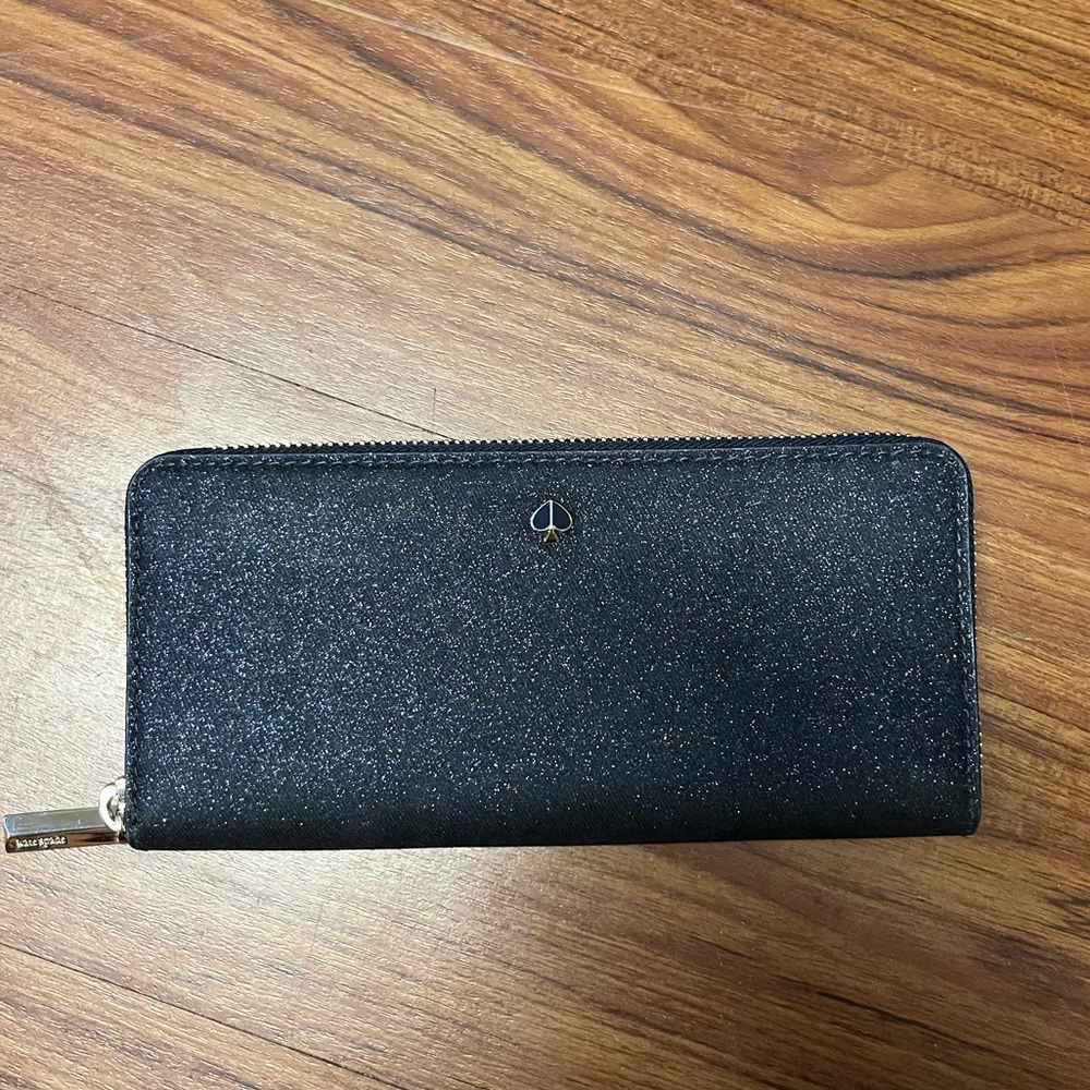 NWOT Kate Spade Indigo Sparkled Clutch - Picture 1 of 7